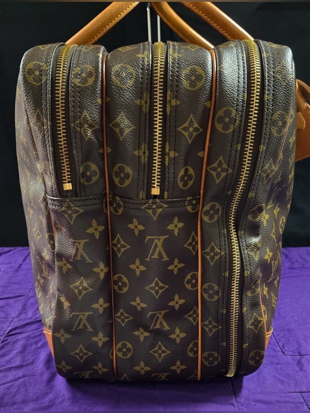 ✨Final✨ Louis Vuitton Rare Vintage
Monogram Sac Trois Poche 55
Travel Bag w/COA - Picture 3 of 16
